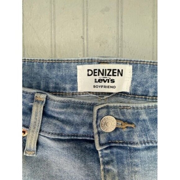 Denizen Size 7 Womens Jeans Raw Hem Distress Light Wash Stretch Mid Rise - Picture 2 of 4